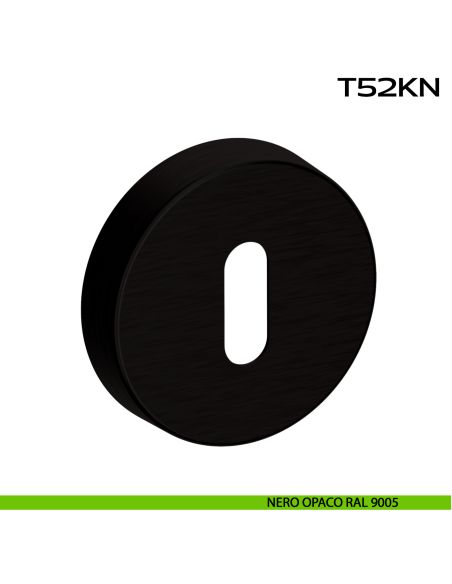 Bocchetta foro chiave tonda T52 Reguitti Inox nero