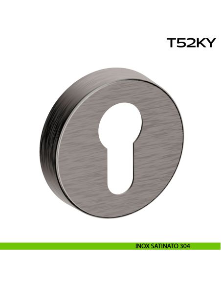 Bocchetta foro yale tonda T52 Reguitti Inox acciaio