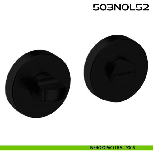 Nottolino WC tondo in acciaio 503NOL52 Reguitti Inox nero