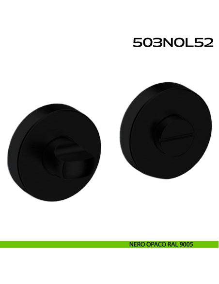 Nottolino WC tondo in acciaio 503NOL52 Reguitti Inox nero