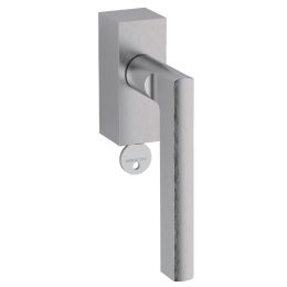 Maniglia in acciaio per finestra DK con chiave Atene Q04 Reguitti Inox
