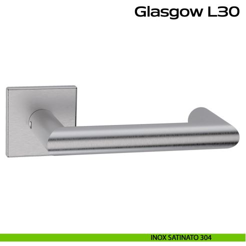 Maniglia in acciaio per porta Glasgow L30 Reguitti Inox acciaio