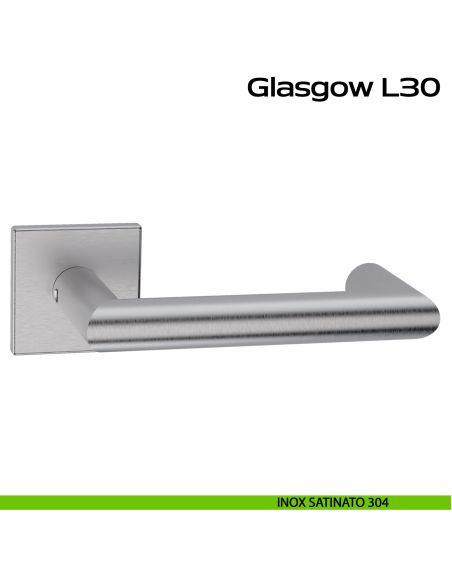 Maniglia in acciaio per porta Glasgow L30 Reguitti Inox acciaio