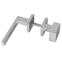 Maniglia in acciaio Kyoto Q18 e pomolo fisso 2Q1 Reguitti Inox