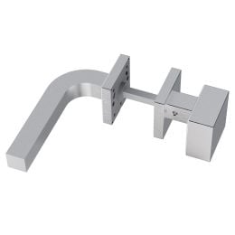 Maniglia in acciaio Osaka Q05 e pomolo fisso 2Q1 Reguitti Inox
