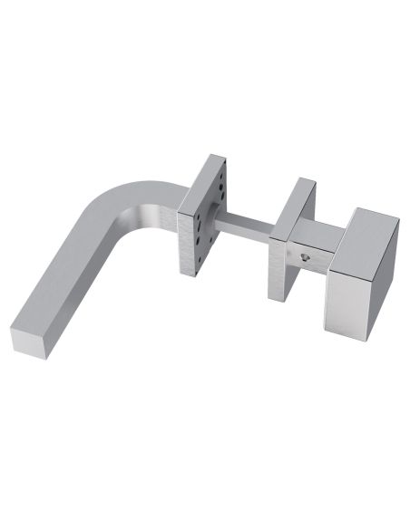 Maniglia in acciaio Osaka Q05 e pomolo fisso 2Q1 Reguitti Inox