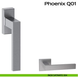Maniglia in acciaio per finestra DK Phoenix Q01 Reguitti Inox 2