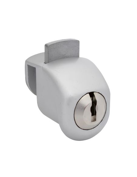 Serratura per anta singola in vetro da applicare senza foro con cilindro KYR Securital KYR 28