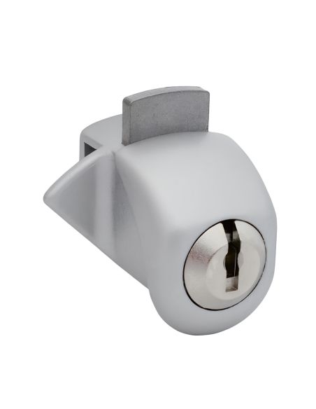 Serratura per anta doppia in vetro da applicare senza foro con cilindro KYR Securital KYR 28.2