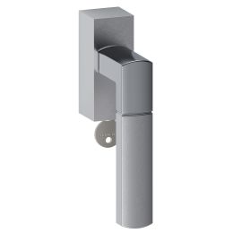 Maniglia in acciaio per finestra DK con chiave Rhodos Q51 Reguitti Inox