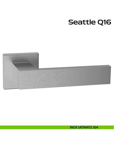 Maniglia in acciaio per porta Seattle Q16 Reguitti Inox - inox satinato 304