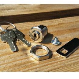 Serratura universale con cilindro a levetta KYR Securital diametro 15 mm lunghezza 16 mm KYR 15 2