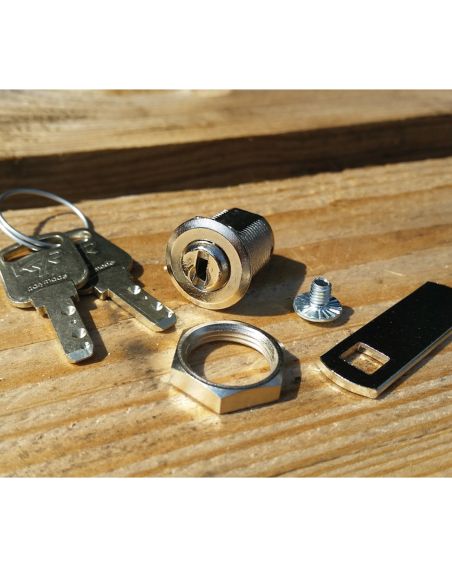 Serratura universale con cilindro a levetta KYR Securital diametro 15 mm lunghezza 30 mm KYR 15