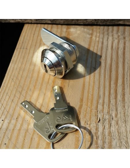 Serratura universale con cilindro a levetta KYR Securital diametro 19 mm lunghezza 30 mm KYR 19