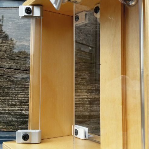 Cerniera per anta in vetro da applicare senza foro KYR Securital AN 277