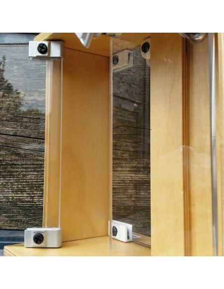 Cerniera per anta in vetro da applicare senza foro KYR Securital AN 277