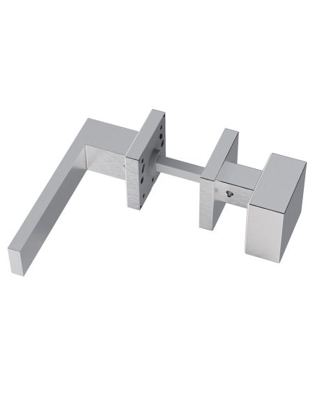 Maniglia in acciaio Seattle Q16 e pomolo fisso 2Q1 Reguitti Inox