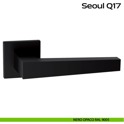 Maniglia in acciaio per porta Seoul Q17 Reguitti Inox - nero
