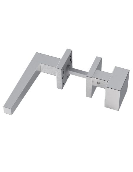 Maniglia in acciaio Seoul Q17 e pomolo fisso 2Q1 Reguitti Inox