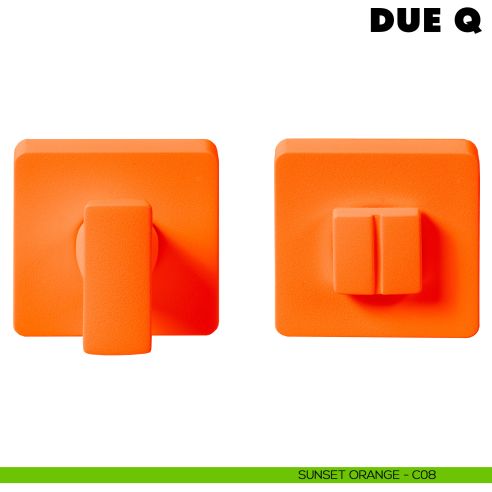 Nottolino per porte Due Q Colombo Design Mood Collection sunset orange