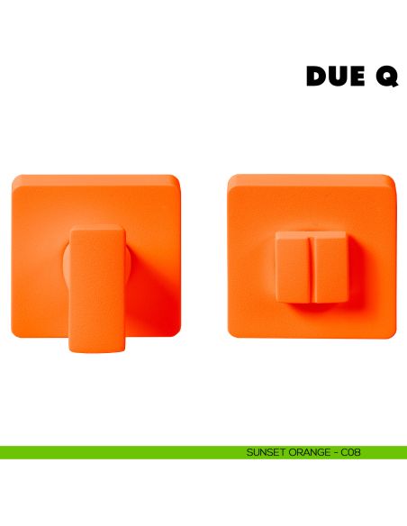 Nottolino per porte Due Q Colombo Design Mood Collection sunset orange