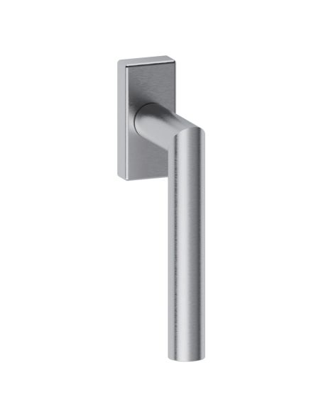 Maniglia in acciaio per finestra DK Toledo L14 Reguitti Inox rosetta 30x65 mm