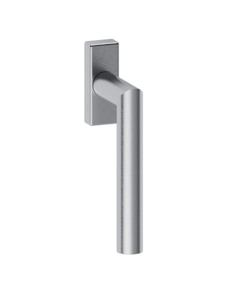 Maniglia in acciaio per finestra DK Toledo L14 Reguitti Inox rosetta 25x65 mm