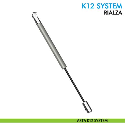 Asta a gas Ferramenta Livenza K12 System rialza lift lunghezza 244 mm - asta K12 System