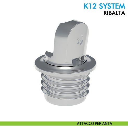 Pistone a gas Ferramenta Livenza K12 System ribalta apertura ammortizzata lunghezza 244 mm - attacco per anta