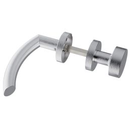 Maniglia in acciaio Helsinki Q17 e pomolo fisso 2Q1 Reguitti Inox