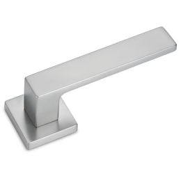 Maniglia per porta Quadrata Alu cromo satinato moderna