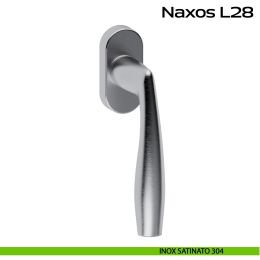 Maniglia in acciaio per finestra DK Naxos L28 Reguitti Inox 2