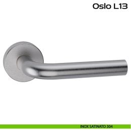 Maniglia in acciaio per porta Oslo L13 Reguitti Inox 2
