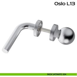 Maniglia in acciaio Oslo L13 e pomolo fisso C59 Reguitti Inox 2
