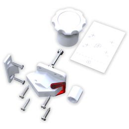 Kit serratura magnetica invisibile Kinder-Lok KYR Securital per antine e cassetti