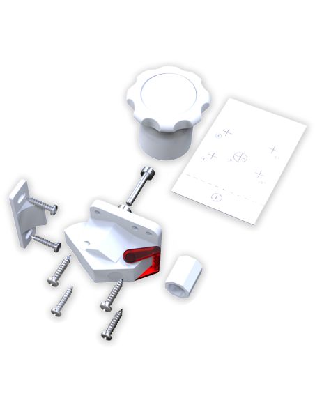 Kit serratura magnetica invisibile Kinder-Lok KYR Securital per antine e cassetti