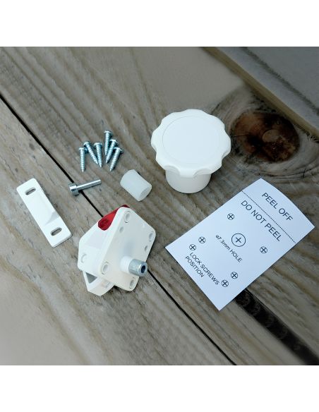 Kit serratura magnetica invisibile Kinder-Lok KYR Securital per antine e cassetti