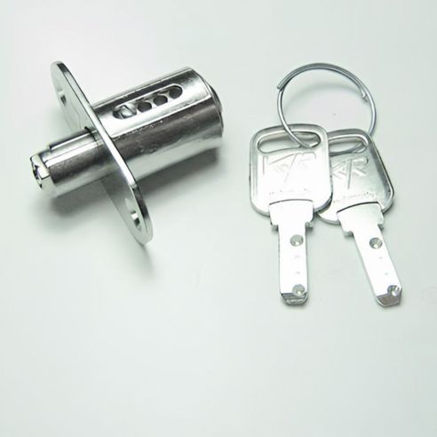 Serratura a pulsante per ante scorrevoli con cilindro KYR Securital diametro 16,5 mm lunghezza 21 mm KYR 25