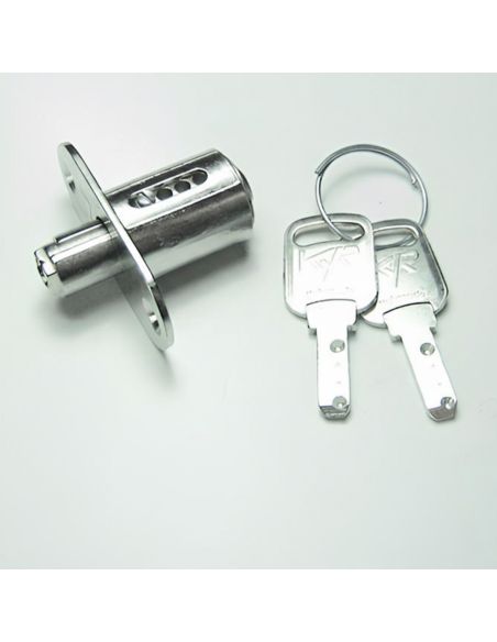Serratura a pulsante per ante scorrevoli con cilindro KYR Securital diametro 16,5 mm lunghezza 21 mm KYR 25