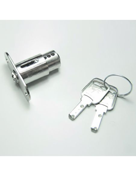 Serratura a pulsante per ante scorrevoli con cilindro KYR Securital diametro 16,5 mm lunghezza 21 mm KYR 25