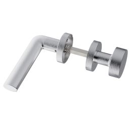 Maniglia in acciaio Samos L27 e pomolo fisso 2Q1 Reguitti Inox
