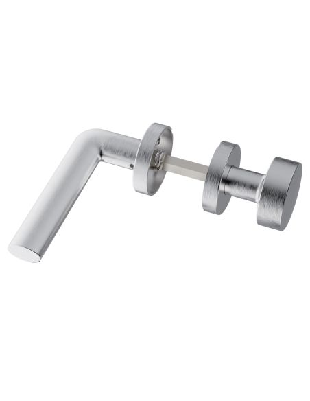 Maniglia in acciaio Samos L27 e pomolo fisso 2Q1 Reguitti Inox
