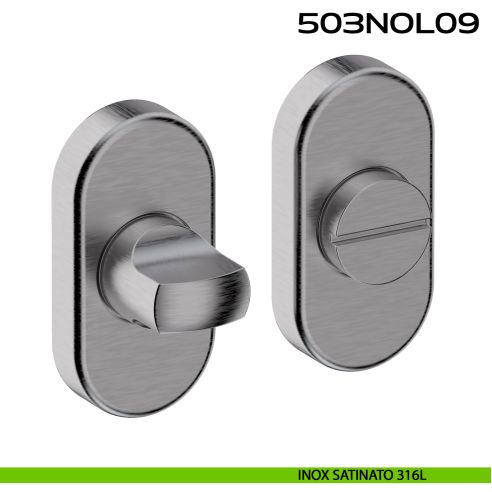 Nottolino WC ovale in acciaio 503NOL09 Reguitti Inox acciaio 316L