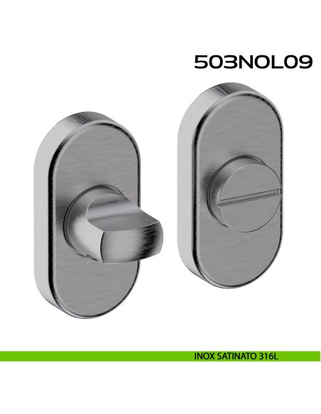 Nottolino WC ovale in acciaio 503NOL09 Reguitti Inox acciaio 316L