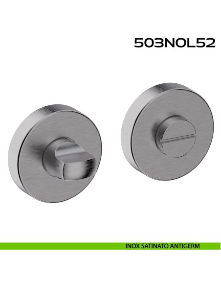 Nottolino WC tondo in acciaio 503NOL52 Reguitti Inox antigerm