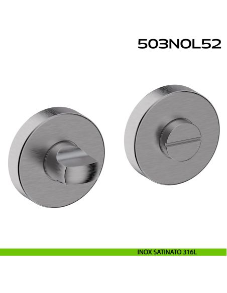 Nottolino WC tondo in acciaio 503NOL52 Reguitti Inox 316L