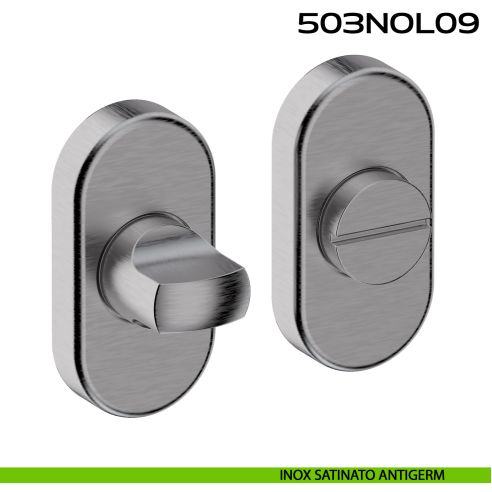 Nottolino WC ovale in acciaio 503NOL09 Reguitti Inox acciaio antigerm