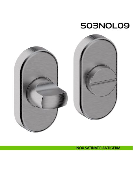 Nottolino WC ovale in acciaio 503NOL09 Reguitti Inox acciaio antigerm