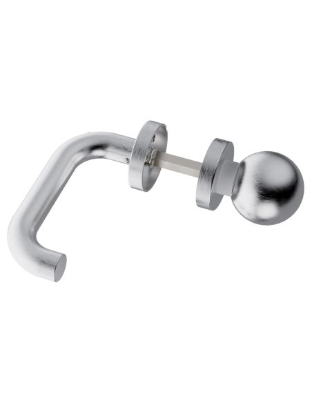 Maniglia in acciaio Stoccolma L15 e pomolo fisso C59 Reguitti Inox