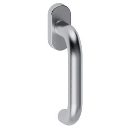 Maniglia in acciaio per finestra DK Stoccolma L15 Reguitti Inox con quadro regolabile